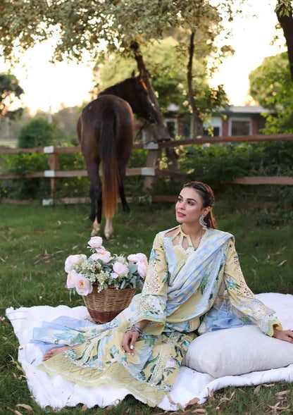 Elaf Premium | Prints Chikankari 24 | 05A CITRUS CRUSH - Pakistani Designer Dress - by Elaf Premium | Type: Luxury - 100% Original at Saira Sultan