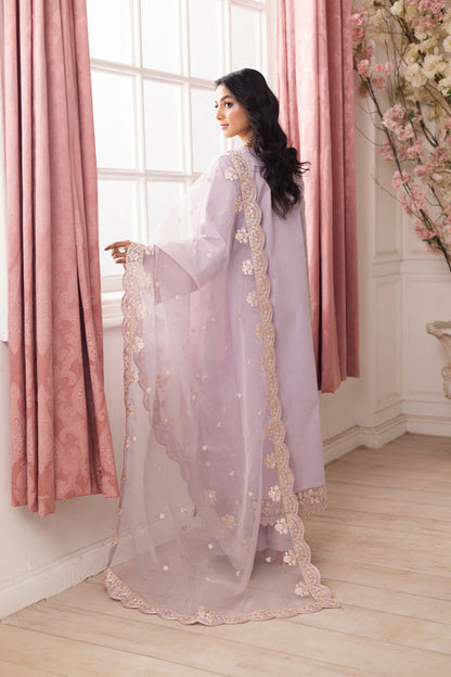 Maryum N Maria | Mira Luxury Lawn | BARAN - FS50097 S Lilac Lawn