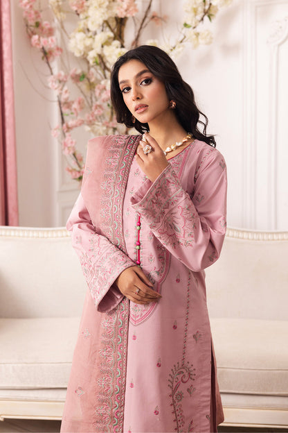 Maryum N Maria | Mira Luxury Lawn | MEHAR - FS50102 L Pink Lawn