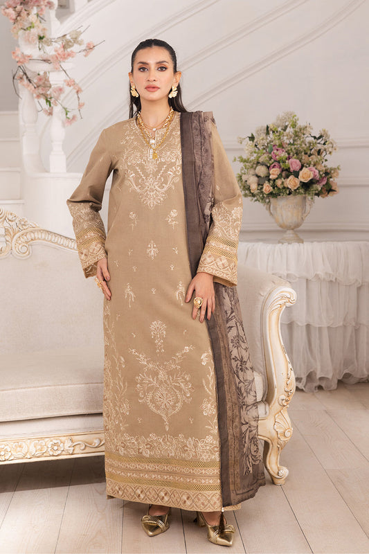 Maryum N Maria | Mira Luxury Lawn | LEYLA - FS50105 XS Beige Lawn
