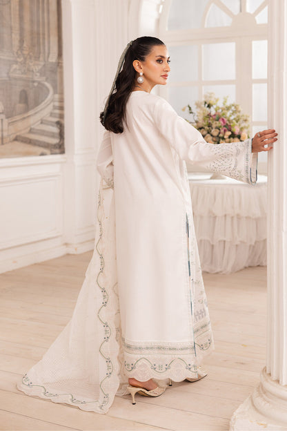 Maryum N Maria | Mira Luxury Lawn | MAIRA - FS50107 S White Lawn