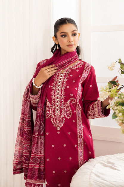 Maryum N Maria | Mira Luxury Lawn | NARGES - FS50108 L Carmine Lawn