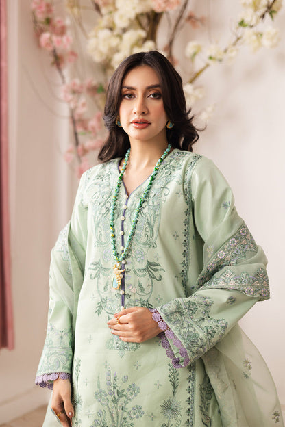 Maryum N Maria | Mira Luxury Lawn | ZINAT - FS50112 M Sage Green Lawn
