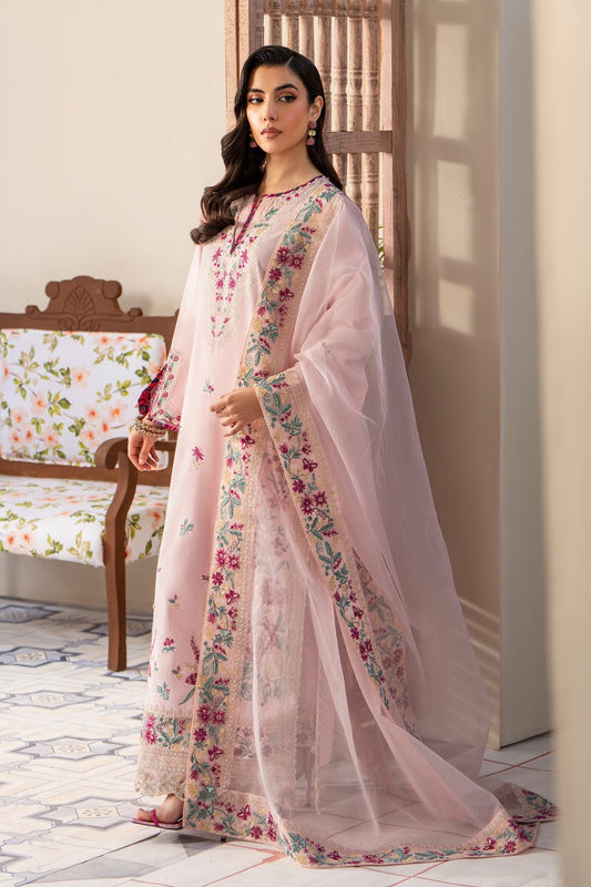 Maryum N Maria | Luxury Lawn 25 | ARNINA - MS50112 XS Ice Pink Lawn