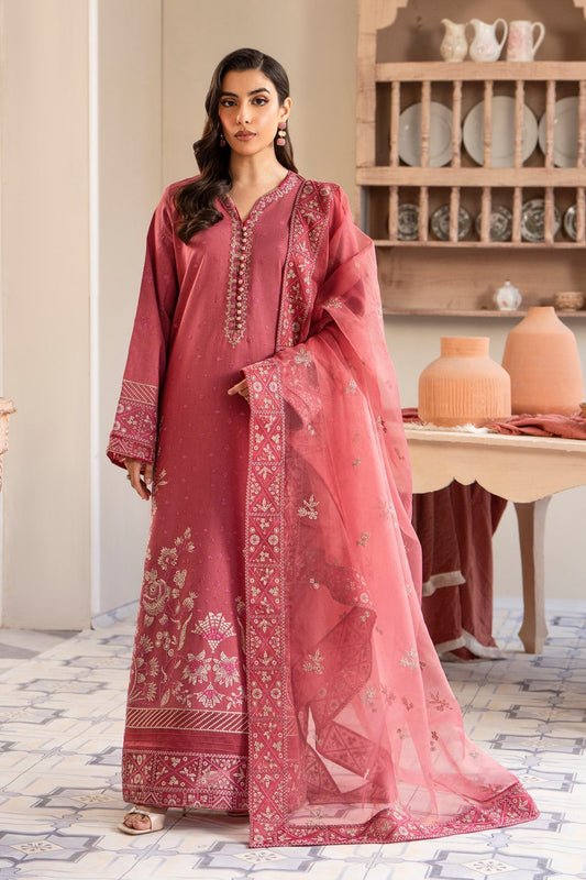 Maryum N Maria | Luxury Lawn 25 | ADRA - MS50118 XS Pink Lawn