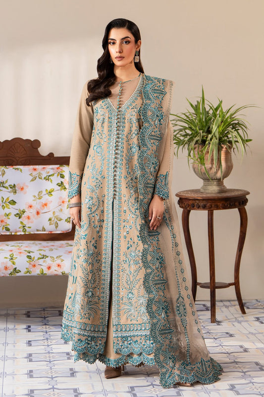 Maryum N Maria | Luxury Lawn 25 | ASHYA - MS50119 XS Beige Lawn
