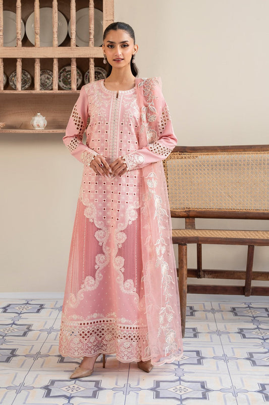 Maryum N Maria | Luxury Lawn 25 | AHLAM - MS50123 XS Pink Lawn