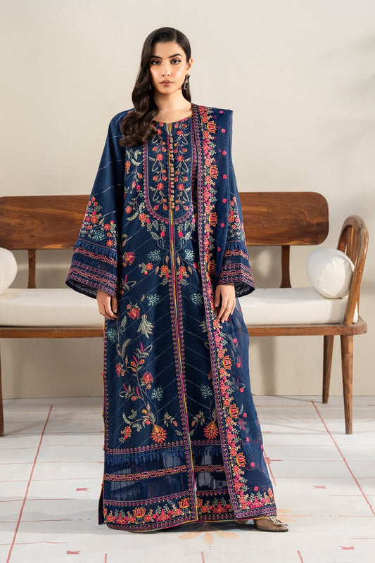 Maryum N Maria | Luxury Lawn 25 | ARAYA - MS50124 XS Navy Blue Lawn