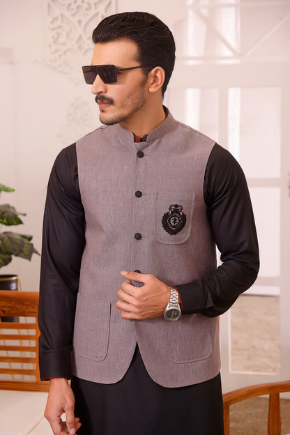 TGM | Men Fancy Wedding | Ash Gray (3 Piece) Large
