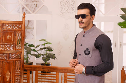 TGM | Men Fancy Wedding | Ash Gray (3 Piece) Medium