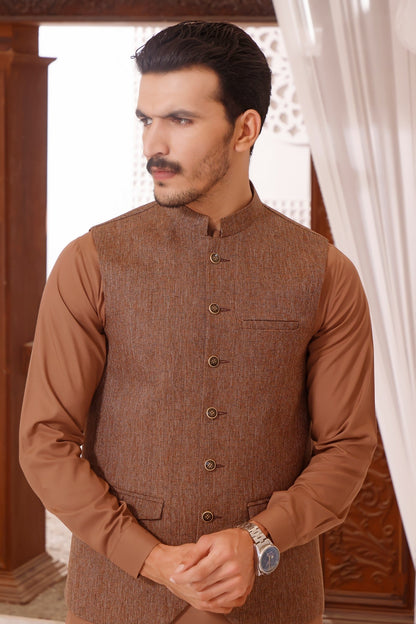 TGM | Men Fancy Wedding | Feather Brown (3 Piece) X-Large