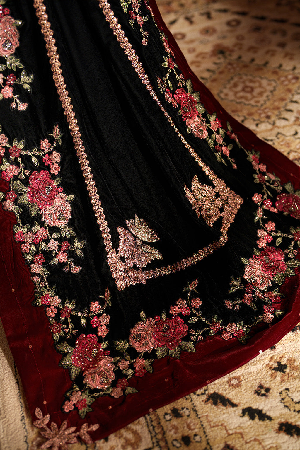 Iznik | Velvet 25 | IV-59 Embroidered Velvet by Iznik - Designer Dress - Type : Ladies Clothes - Available at Saira Sultan - 100% Original 