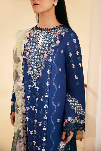Qalamkar | Qlinekari Luxury Lawn | SQ-08 ZEL - Pakistani Designer Dress - by Qalamkar | Type: Luxury - 100% Original at Saira Sultan
