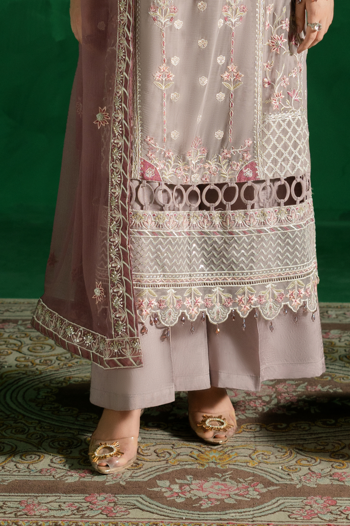 Zebtan | Farmaish Formals | FC-07 M Cloud Gray Chiffon