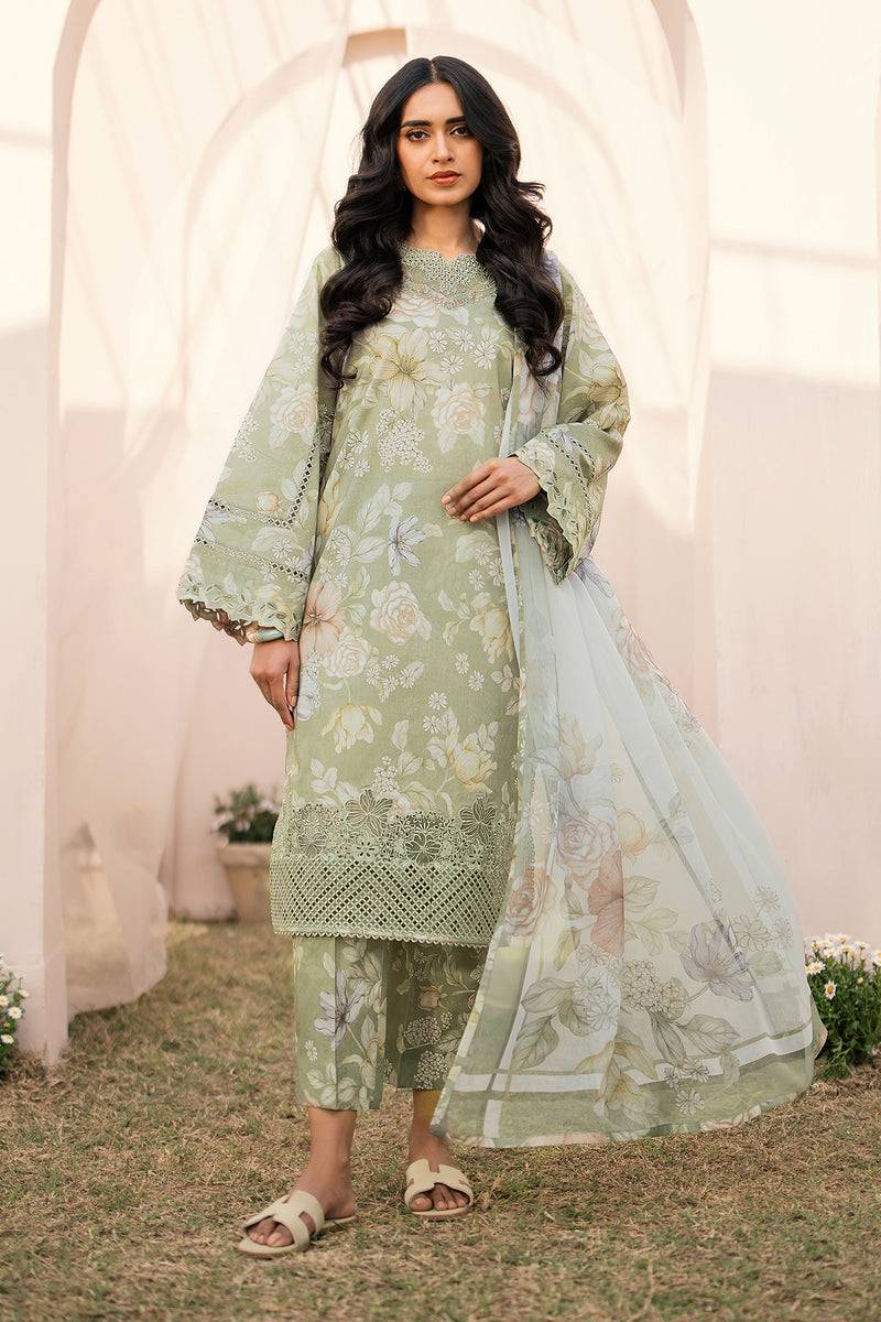 Baroque | Luxury Pret 24 | LAWN UF-596 - Pakistani Designer Dress - by Baroque | Type: Luxury - 100% Original at Saira Sultan