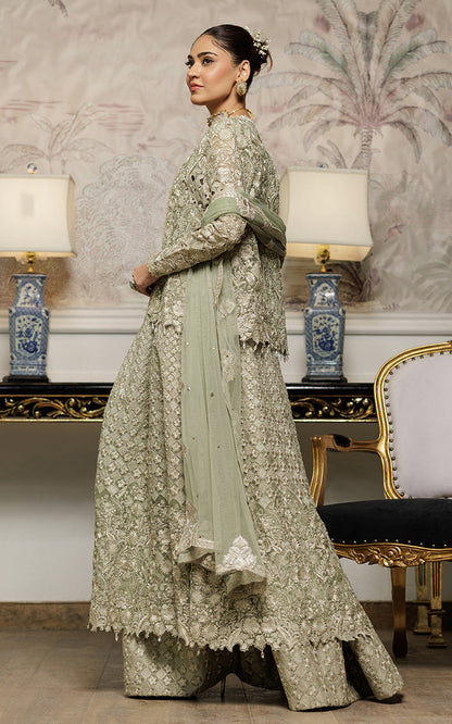 Threads and Motifs | Formal Dresses 25 | Organza Embroidered Maxi With Jacket