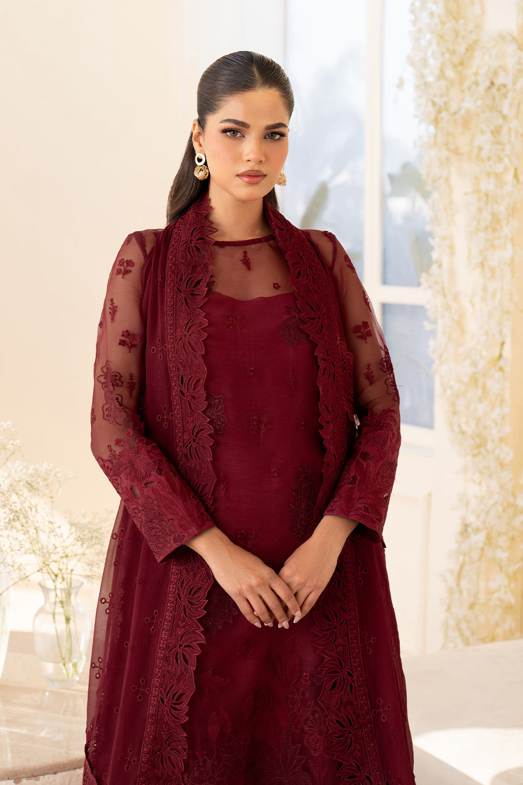 Iznik | Festive Formal | UE-438 Embroidered Pure Organza - Pakistani Designer Dress - by Iznik - Type : Ladies Clothes - 100% Original at Saira Sultan