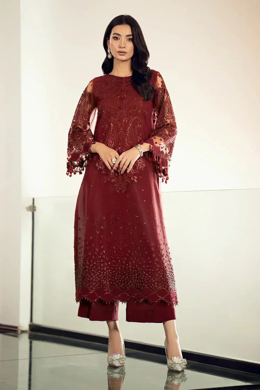 Baroque | Formals Collection | UF-507 - Pakistani Designer Dress - by Baroque | Type: Formal - 100% Original at Saira Sultan