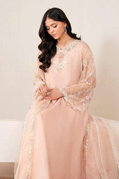Baroque | Luxury Pret 25 | EMBROIDERED CHIFFON PR-1054 - Pakistani Designer Dress - by Baroque - Type : Ladies Clothes - 100% Original at Saira Sultan
