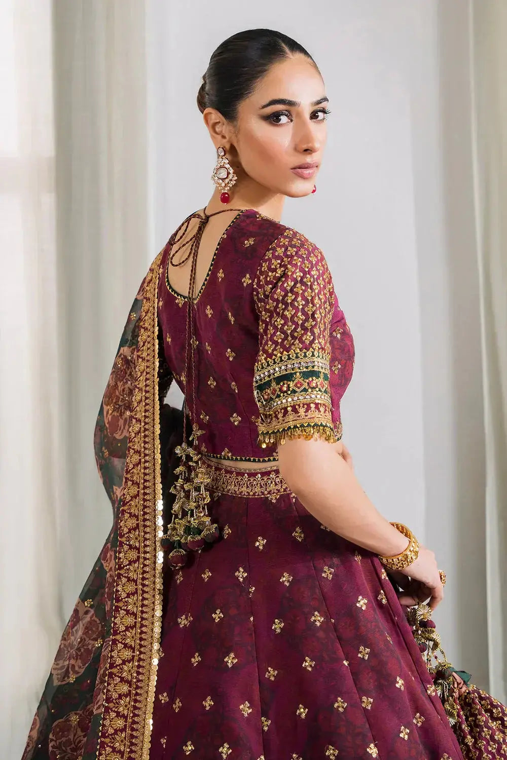 Baroque | Chantelle Embroidered Collection | CH12-03 - Pakistani Designer Dress - by Baroque | Type: Bridal - 100% Original at Saira Sultan