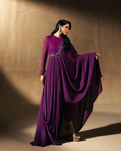 Vasal | Zyra Luxe Pret 26 | Divine drape - Pakistani Designer Dress - by Vasal - Type : Ladies Clothes - 100% Original at Saira Sultan