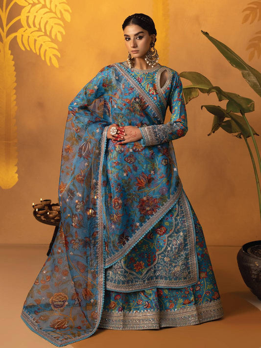 Faiza Faisal | Signature Pret Eid Edit | Oceane - Pakistani Designer Dress - by Faiza Faisal | Type: Luxury - 100% Original at Saira Sultan