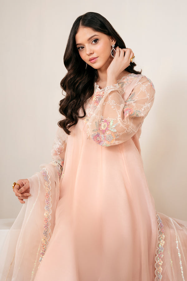 Baroque | Luxury Pret 25 | EMBROIDERED CHIFFON PR-1054 - Pakistani Designer Dress - by Baroque - Type : Ladies Clothes - 100% Original at Saira Sultan