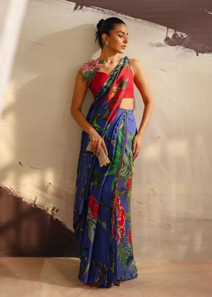 Mahgul | Eye of Cemal | Bold Breeze XS Red Korean Raw Silk