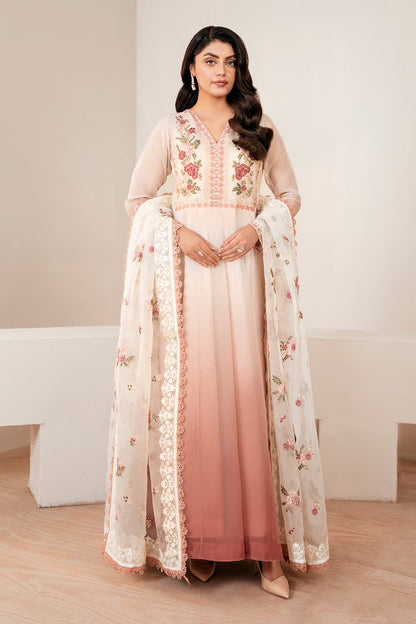 Baroque | Luxury Pret 25 | EMBROIDERED CHIFFON PR-1055 - Pakistani Designer Dress - by Baroque - Type : Ladies Clothes - 100% Original at Saira Sultan