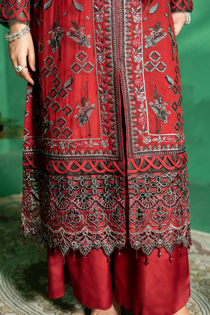 Zebtan | Farmaish Formals | FC-01 M Redish Pink Chiffon