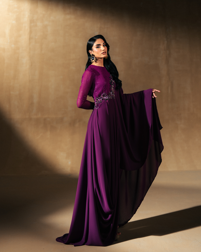 Vasal | Zyra Luxe Pret 26 | Divine drape - Pakistani Designer Dress - by Vasal - Type : Ladies Clothes - 100% Original at Saira Sultan