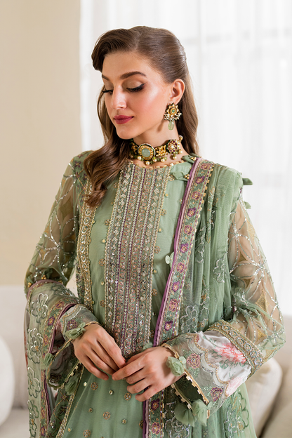 Iznik | Chinnon Chiffon | CC-41 Embroidered Net - Pakistani Designer Dress - by Iznik | Type: Formal - 100% Original at Saira Sultan