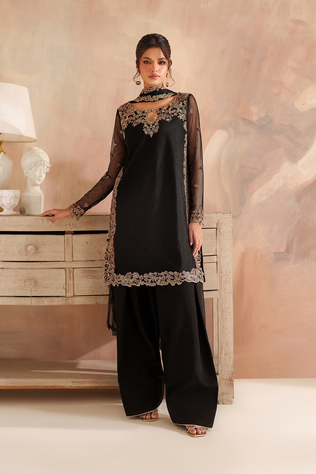 Iznik I Festive Formal I CC-77 Embroidered Net - Pakistani Designer Dress - by Iznik - Type : Ladies Clothes - 100% Original at Saira Sultan