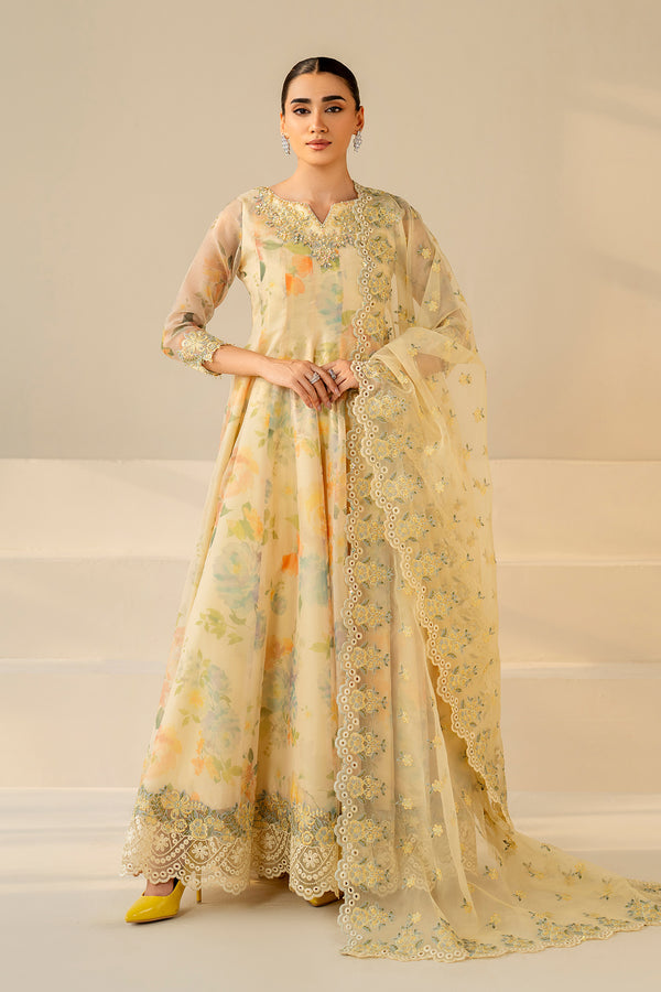 Baroque | Luxury Pret 25 | EMBROIDERED COTTON PATTI PR-1180 - Pakistani Designer Dress - by Baroque - Type : Ladies Clothes - 100% Original at Saira Sultan