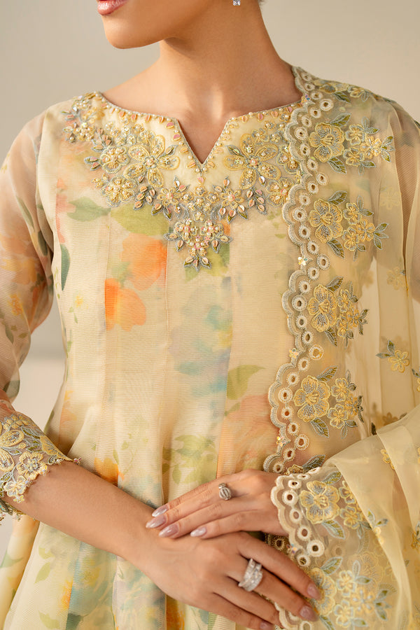 Baroque | Luxury Pret 25 | EMBROIDERED COTTON PATTI PR-1180 - Pakistani Designer Dress - by Baroque - Type : Ladies Clothes - 100% Original at Saira Sultan