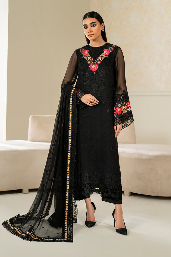 Baroque | Luxury Pret 25 | EMBROIDERED CHIFFON PR-1144 - Pakistani Designer Dress - by Baroque - Type : Ladies Clothes - 100% Original at Saira Sultan