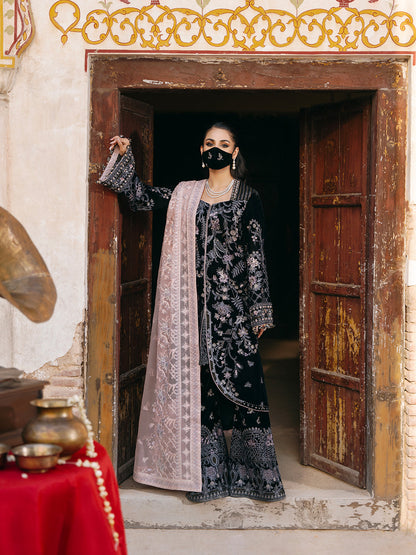 Flossie | Siara Velvet Formals | V-103 - B XS Black Velvet