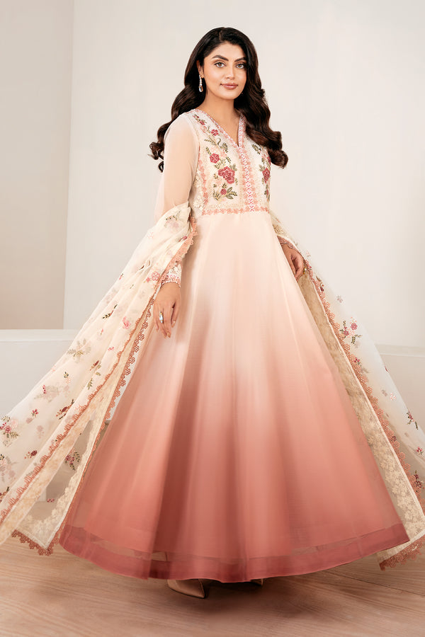 Baroque | Luxury Pret 25 | EMBROIDERED CHIFFON PR-1055 - Pakistani Designer Dress - by Baroque - Type : Ladies Clothes - 100% Original at Saira Sultan