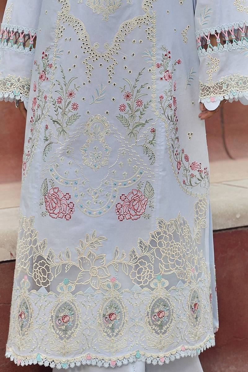 Qalamkar | Festive Lawn 2024 | PS-10 ZAIB - Pakistani Designer Dress - by Qalamkar | Type: Luxury - 100% Original at Saira Sultan