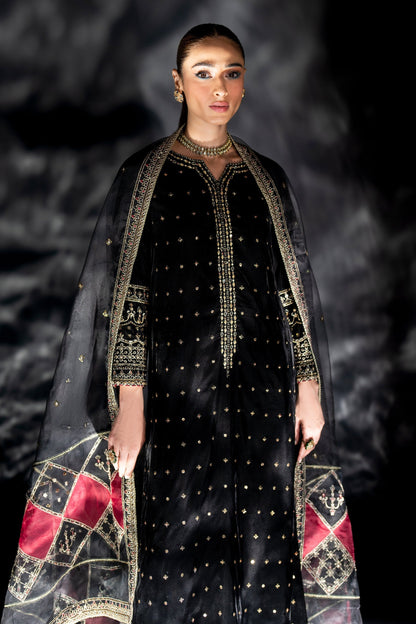 Naqshi | Makhmal 24 | ZUNI XL Black Velvet