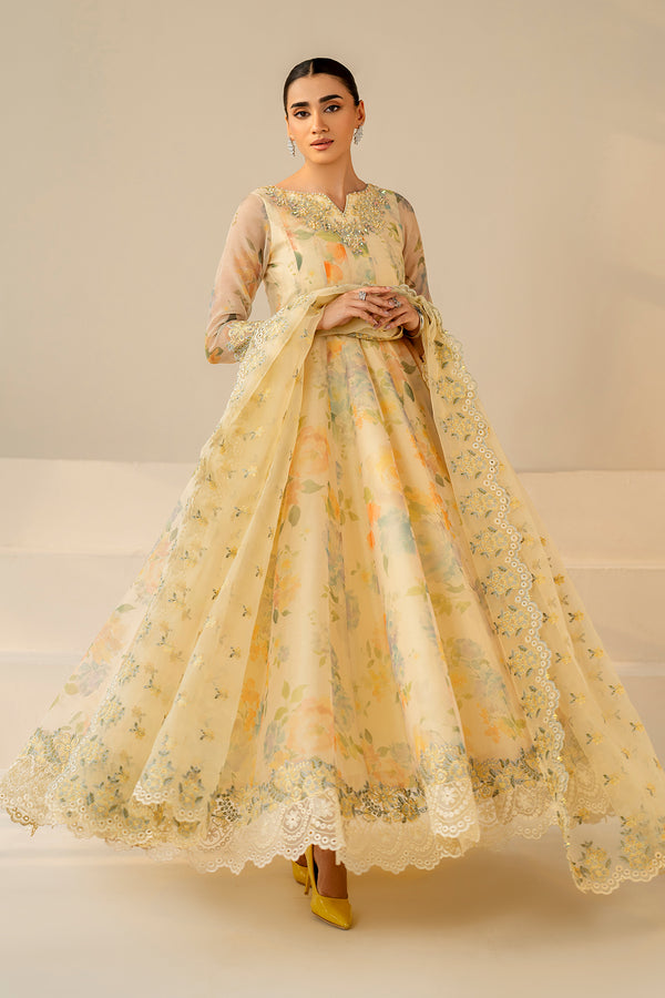 Baroque | Luxury Pret 25 | EMBROIDERED COTTON PATTI PR-1180 - Pakistani Designer Dress - by Baroque - Type : Ladies Clothes - 100% Original at Saira Sultan