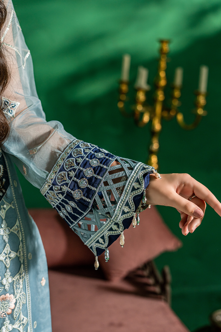 Zebtan | Farmaish Formals | FC-10 L Light Blue Chiffon