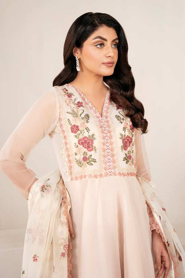 Baroque | Luxury Pret 25 | EMBROIDERED CHIFFON PR-1055 - Pakistani Designer Dress - by Baroque - Type : Ladies Clothes - 100% Original at Saira Sultan