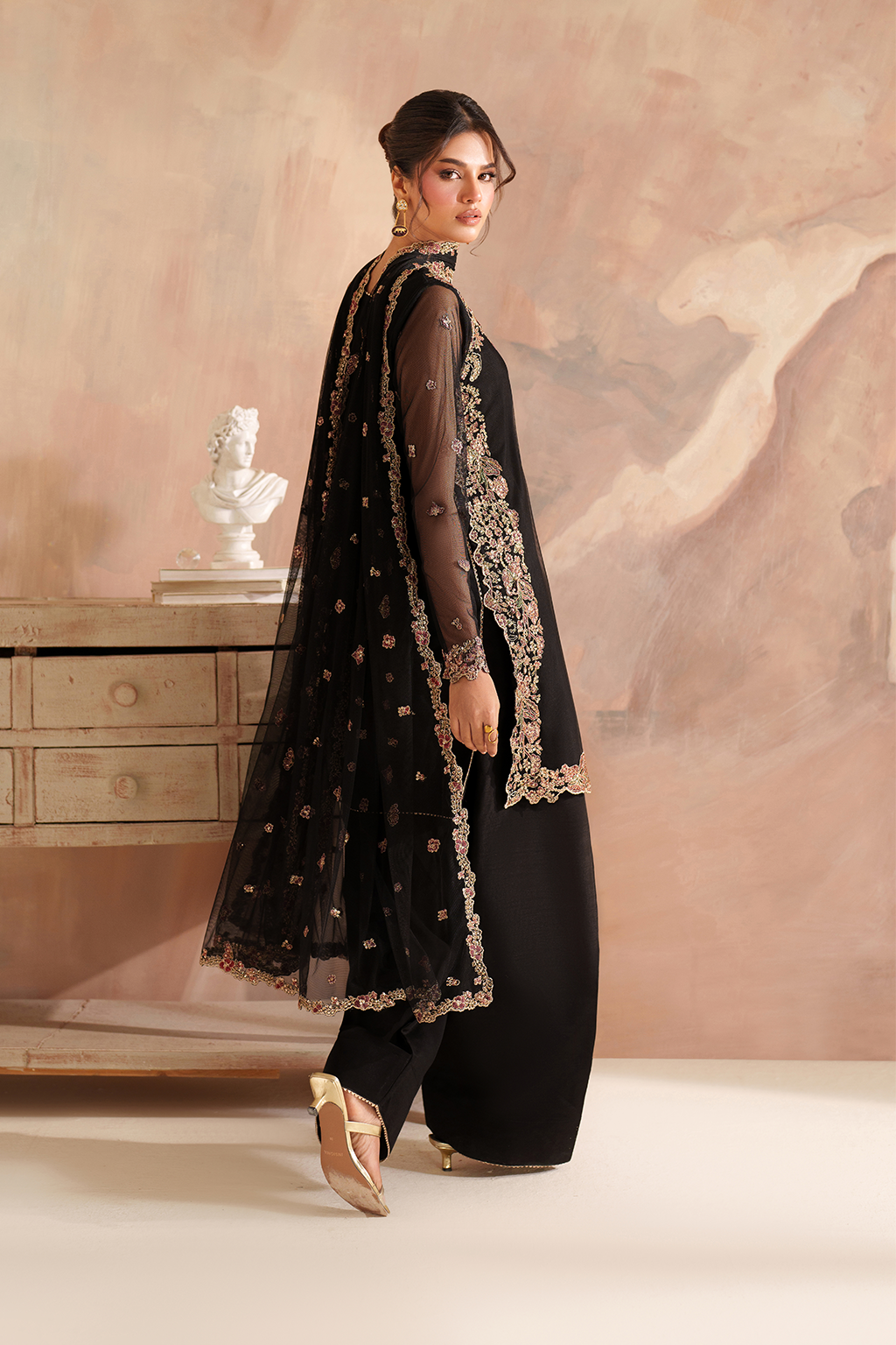 Iznik I Festive Formal I CC-77 Embroidered Net - Pakistani Designer Dress - by Iznik - Type : Ladies Clothes - 100% Original at Saira Sultan
