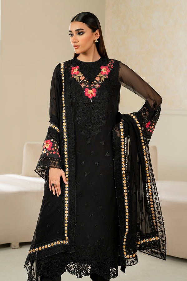 Baroque | Luxury Pret 25 | EMBROIDERED CHIFFON PR-1144 - Pakistani Designer Dress - by Baroque - Type : Ladies Clothes - 100% Original at Saira Sultan