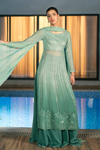 Fahad Hussayn | Lawn Banger | Midnight Aura - Pakistani Designer Dress - by Erum Khan | Type: Ladies Clothes - 100% Original at Saira Sultan