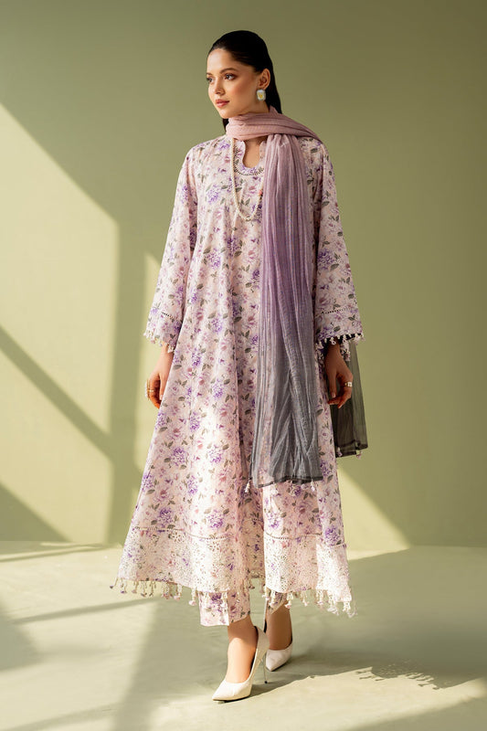 Baroque | Eid Printique | EMBROIDERED PRINTED LAWN UF-4168 XS Lavender Pinocchio Lawn