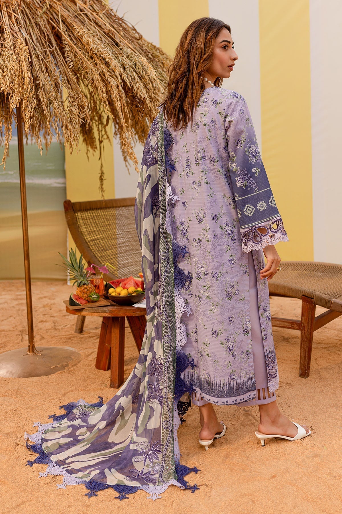 Nureh | Gardenia Lawn 25 | NSG-184 S Purple Gray Lawn