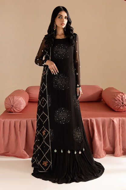 Nureh | Mukeshkari Formals | MK-12 S Black Chiffon