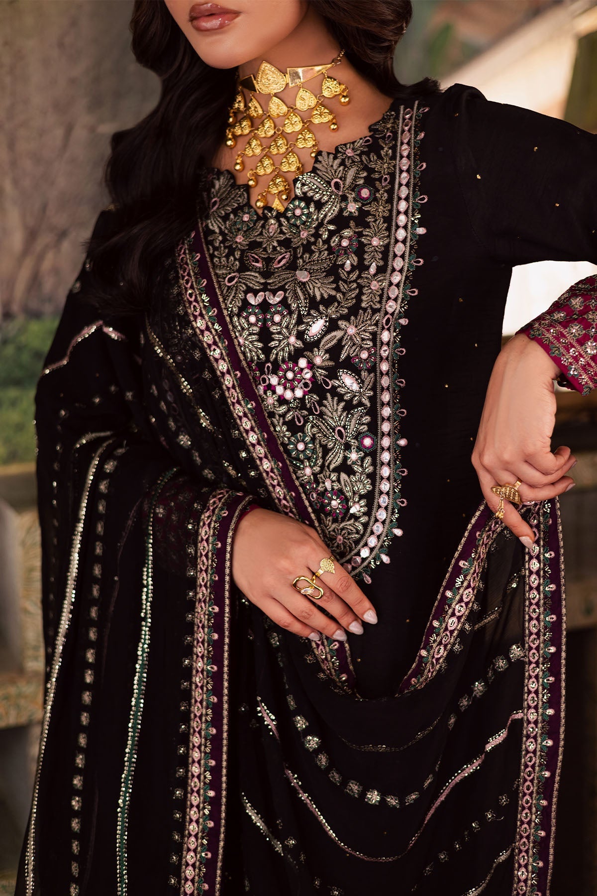 Nureh | Nur Mahal | NE-197 by Nureh - Designer Dress - Type : Ladies Clothes - Available at Saira Sultan - 100% Original 